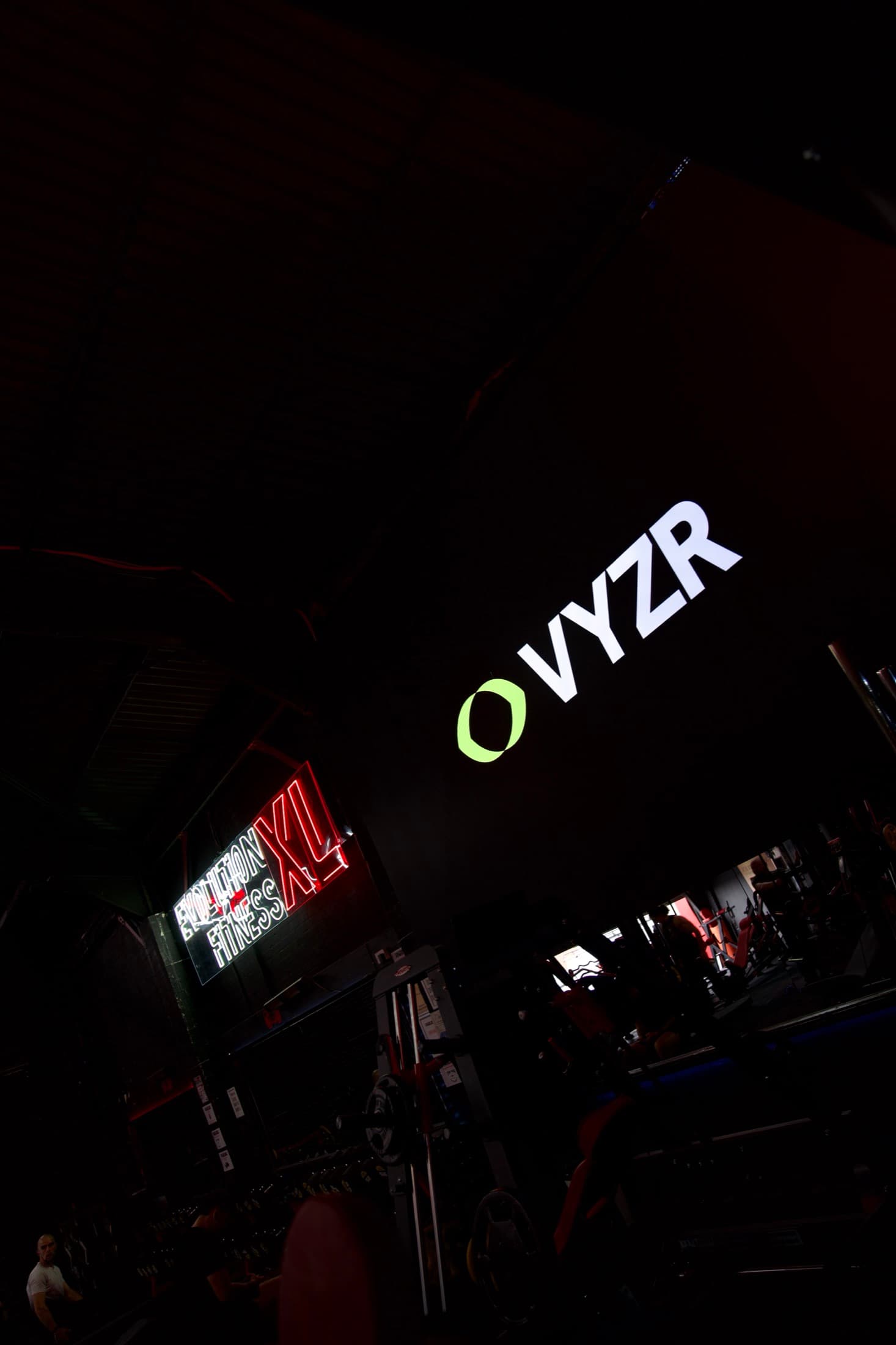 VYZR screen live at Evolution Fitness XL, St Helens