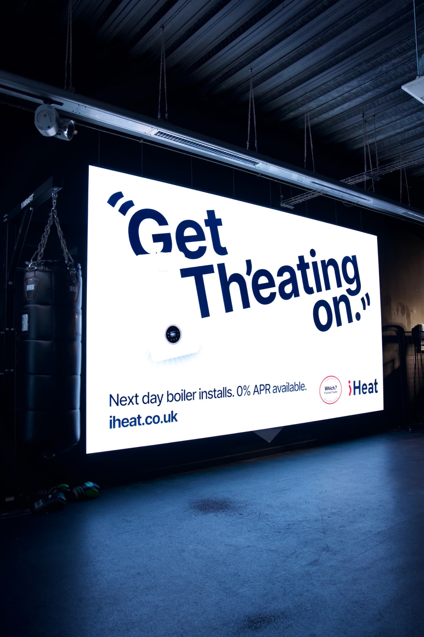 VYZR screen installed at Transfit, Widnes